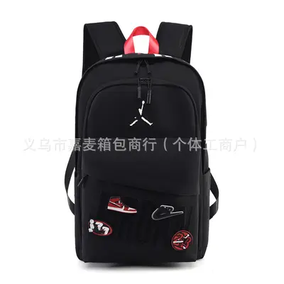 Student Sports Backpack, Large Capacity, Color-Block Design with Starry Pattern - 12