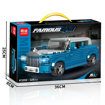 K3203 Building Block Racing Car Sports Car Model Set for Boys - 9