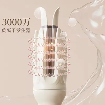 Fully Automatic Rotating Hair Curler with Large Waves and Negative Ion Technology
