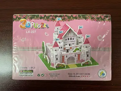 3D Puzzle House Model, Children's Educational Interlocking Building Blocks - 7