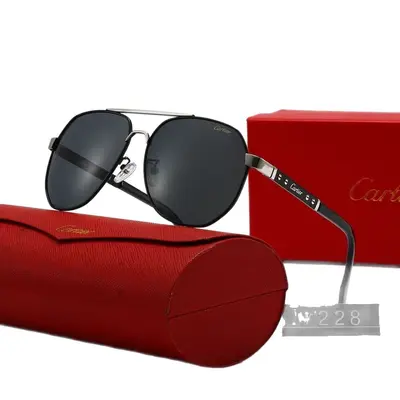 Metal Polarized Sunglasses, Large Frame, European and American Fashion - 5