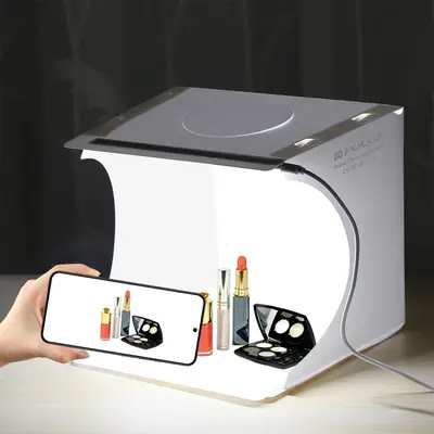 PULUZ Pangniu 20cm Taşınabilir Katlanabilir LED Fotoğraf Stüdyosu Mini Fotoğraf Işık Kutusu Küçük Çekim Fotoğrafçılık Ekipmanı