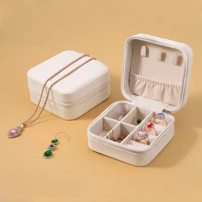 Tragbare Schmuckschatulle Europa Prinzessin Korea kleine Reise-Handschmuck-Schmucktasche Ohrringe Ring kleine Aufbewahrungsbox für Frauen - 7