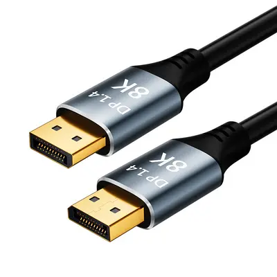 DisplayPort 1.4 Cable, 8K60Hz and 4K240Hz, Gold-Plated Connector