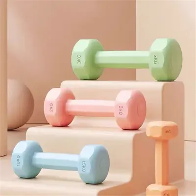Cross-Border Hexagonal Women's Dumbbells Home Fitness Equipment Men's Rubber-Coated Set Combination Small Dumbbells Arm Muscle Training New Product - 4
