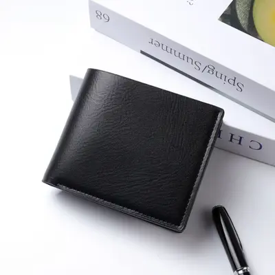 Erkek Kısa PU Cüzdan, RFID Korumalı, Retro Tarz - 6