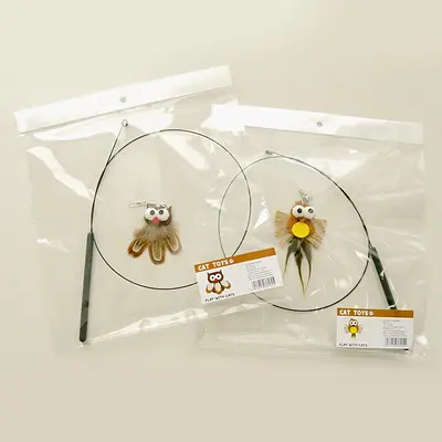 Owl Sisal Rope Bird Cat Teaser Wand with Bell, Chew-Resistant Cat Toy - 4