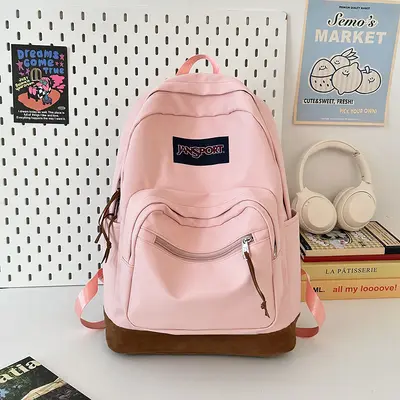 New style backpack, new casual style for men and women, travel computer bag for middle school students, stylish student school bag, fashionable. - 12