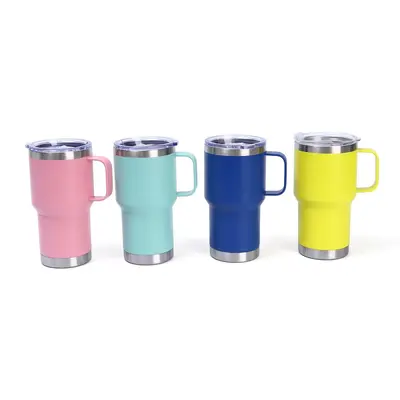 20oz paslanmaz çelik termos bardak, büyük kapasiteli, taşınabilir - 6