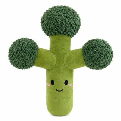 Squeaky Broccoli Chew Toy for Dogs, Bite-Resistant - 5