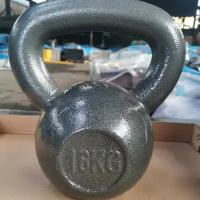 Painted Cast Iron Kettlebell for Hip and Muscle Training