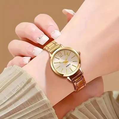 5er Damen-Quarzuhr-Set mit Schmuckaccessoires