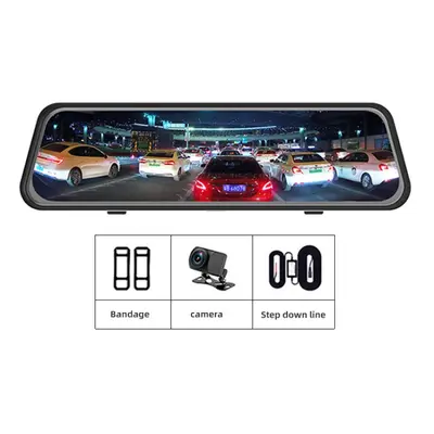 2K HD car camera, night vision, parking monitoring, rearview mirror