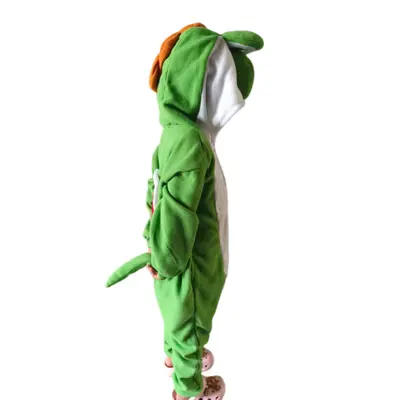 Yoshi Cartoon-Tier-Einteiler Schlafanzug, Fleece, Schwarzer Drache - 8