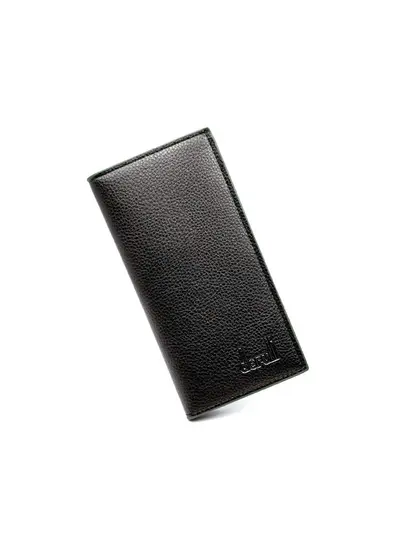 Men's PU Vertical Long Wallet, Litchi Grain, Soft, Multi-Card Slots - 7