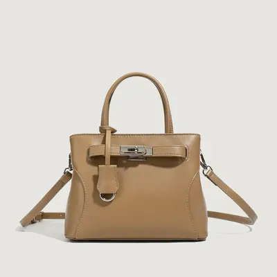 Women's Large Capacity Shoulder Bag, Kelly Style Crossbody - 9