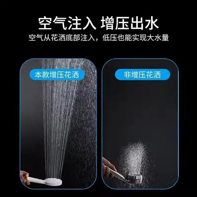 Single-Function Booster Handheld Shower Head, Durable
