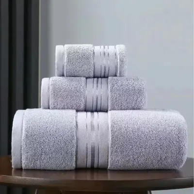 Bath towel pure cotton 70x150 thickened absorbent - 9
