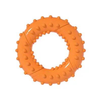 宠物玩具啃咬磨牙TPR波点单双环狗狗用品自嗨解闷狗狗玩具套装 - 7