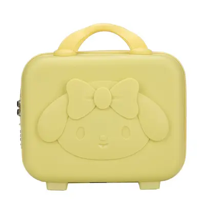 Long-eared rabbit figured bow suitcase, 14 inch luggage suitcase, travel bag, cosmetic bag, zippered bear figured cosmetic bag, 14 inch. - 11