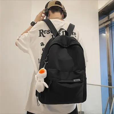 Rucksack Herren einfach große Kapazität Reiserucksack Damen komfortabel japanischer Stil Mittelschüler Gymnasiasten Schulrucksack Herren - 2