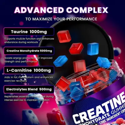 Creatine Monohydrate Gummies, Sports Supplement - 2