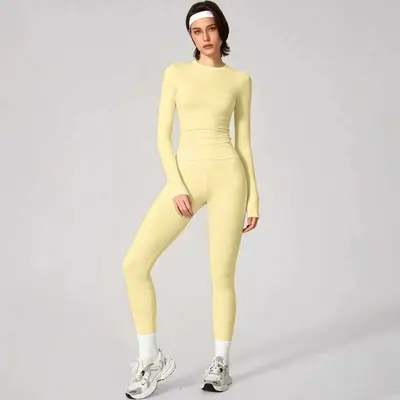 Yoga Kıyafet Seti Kadın Hızlı Kuruyan Dar Kesim - 10
