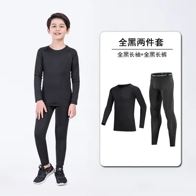 Kids Thermal Underwear Set, Fleece-Lined Quick-Dry Long Sleeve - 7