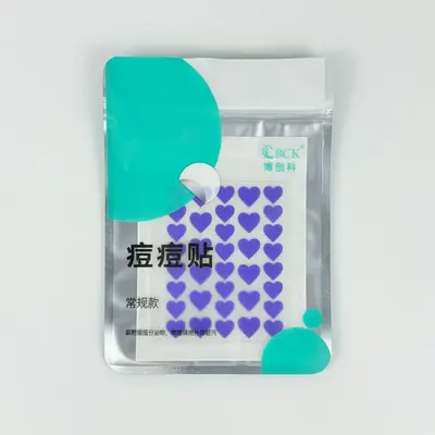 Colorful Heart-Shaped Acne Patches, Hydrocolloid, 36 Pieces - 10