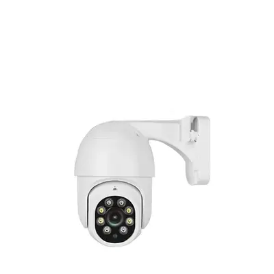 Factory 4-Channel POE Surveillance Camera Kit 5MP Smart Full-Color Night Vision HD Outdoor 360-Degree PTZ Dome Camera Security System