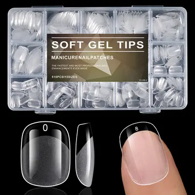 Short Ballet Almond Press-On Nails, Semi-Matte, No Filing Required - 10