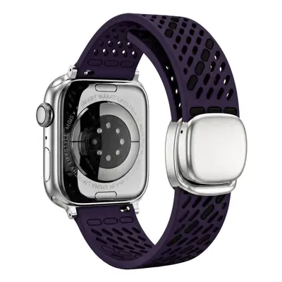 Apple Watch S11 için Delikli Silikon Manyetik Kordon - 10