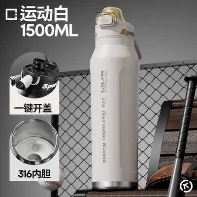 Termoslu Su Bardağı Büyük Boy Yüksek Kapasiteli Su Kupası Erkek Öğrenci Okul Özel Outdoor Spor Su Şişesi Soğutma Buz Bardağı 26 Yeni Model - 9