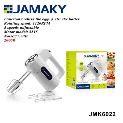 JAMAKY el mikserı, 5 hız, yüksek güç - 2