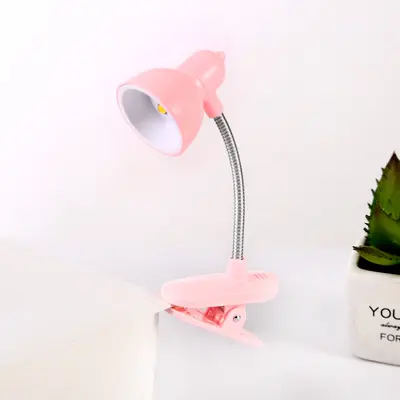 Sevimli kız gibi kalp mini masa lambası yaratıcı göz koruması okuma klipsi lamba başucu gece lambası taşınabilir kitap klipsi lambası - 8
