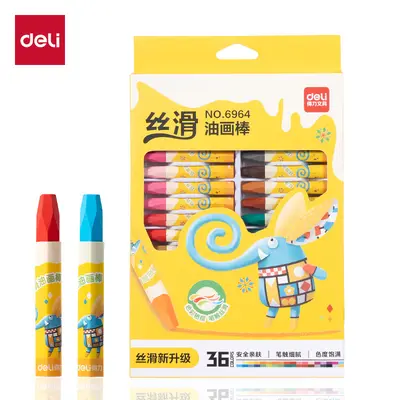 Deli 6961 oil pastel set for children, 12-36 colors - 9