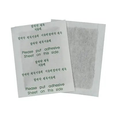 Ginger and Mugwort Foot Pads with English Text, Private Label