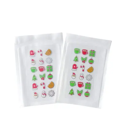 Colorful hydrocolloid acne patches, cartoon design individual pack