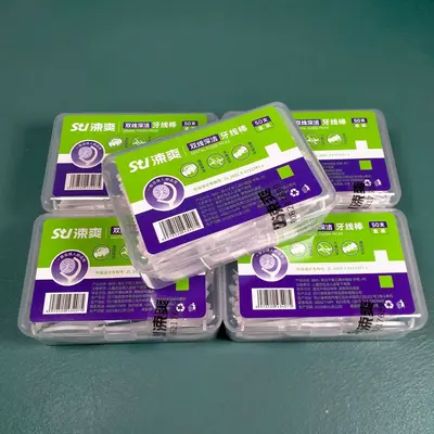 Shushuang çift iplik derin temizleme ipi çubuğu tek kullanımlık temizleme kürdan çubuğu ince kürdan fabrika fiyatı doğrudan tedarik tek parça dropshipping - 3