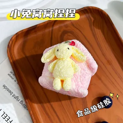 Marshmallow-Quetschspielzeug, lebensmittelechtes Silikon