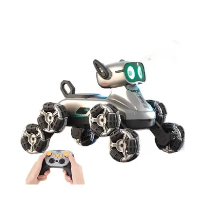 Eight-Wheel Stunt Remote Control Mechanical Dog Robot Toy with Watch Sensor - 6
