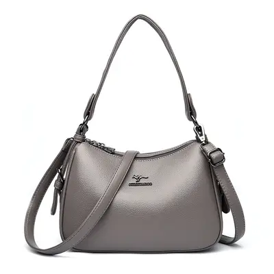 Kangaroo Genuine Leather Mom Bag, Women's Single-Shoulder Crossbody Bag - 11