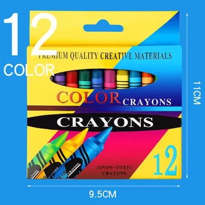 Çocuk boyama mum boya seti 6 renk 8 renk 12 renk 24 renk yaratıcı DIY grafiti yağlı pastel boyama boya kalemi - 9