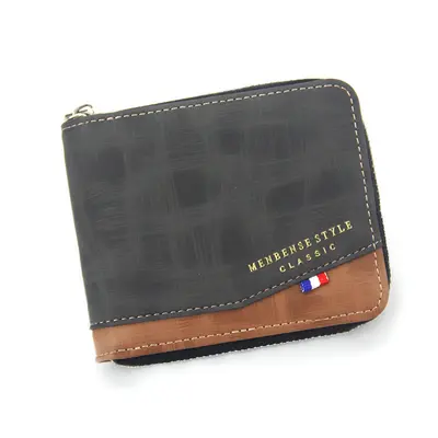 Men's Matte Wallet with Chain, Multi-Card Slots and Coin Pocket - 10