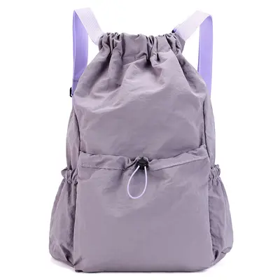 Waterproof Drawstring Backpack, Large Capacity Unisex School Bag - 9