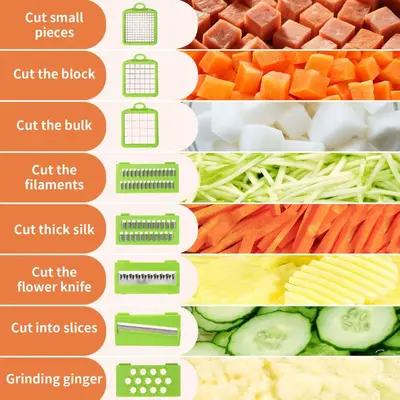 Cross-border special vegetable cutting tool multifunctional grater potato slicer chopper onion cube dicing machine vegetable cutter
