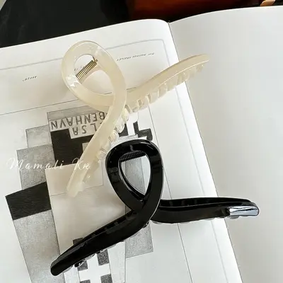 Shark Claw Hair Clip 13cm Large Acrylic Hair Clip for Women, Back of Head Hair Accessory DIY Material, Suitable for Thick Hair.
