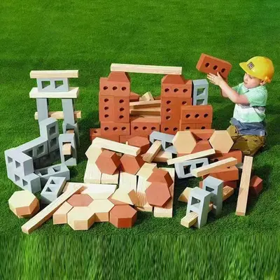 Children's Building Blocks, Large Foam EVA Bricks, Soft Early Education Toy - 2