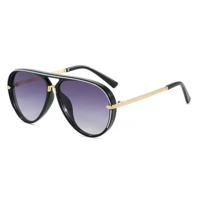 Oversized Frame Fashion Sunglasses, Minimalist Versatile Style - 8
