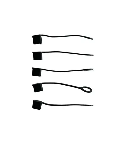 Tip-C kablolu toz kapağı, USB silikon koruyucu - 7